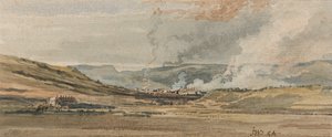 Vista cerca de Swansea, Gales del Sur de James Ward
